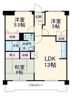 ベルメゾン大東【2階】の間取り