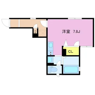 ソレイユ橘【1階】の間取り
