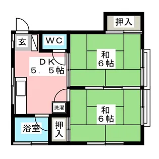 楓荘【2階】の間取り