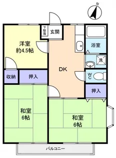 グリーンプラザA【2階】の間取り