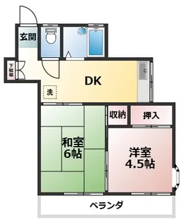 K.Tハイム【2階】の間取り