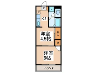 マドレー大森【2階】の間取り