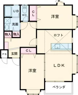 ガーデンハウス中野 中央棟【2階】の間取り