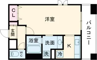 プレジール三ノ宮【6階】の間取り