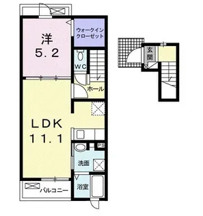 レジデンス祝吉 I【2階】の間取り