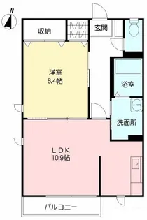 鹿児島県鹿児島市田上1【マンション】の間取り