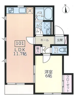 CHELSEA HOME【1階】の間取り
