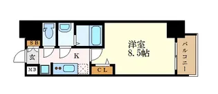 愛知県名古屋市北区大曽根4【マンション】の間取り