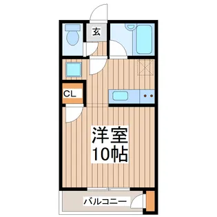 パレスベルフォン【1階】の間取り