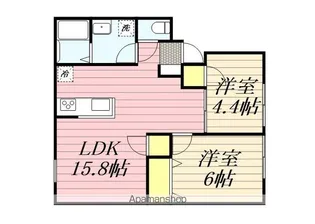 ロイヤルコーポ鹿島【1階】の間取り