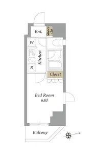 エスティメゾン麻布十番【4階】の間取り