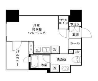 パークホームズ浜松町【8階】の間取り