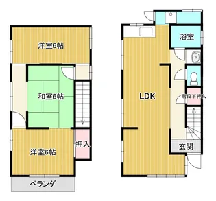 千葉県船橋市三山9【一戸建】の間取り