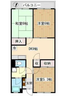 城所マンション【1階】の間取り