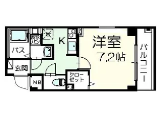 サンリット三好【2階】の間取り