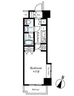 東京都渋谷区本町3【マンション】の間取り