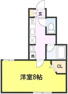 東京都目黒区柿の木坂1【アパート】の間取り