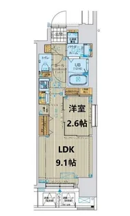 大阪府大阪市中央区南船場1【マンション】の間取り