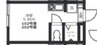 東京都足立区中川1【アパート】の間取り