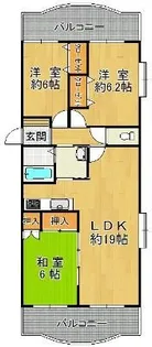 グランシエロ内坪井【6階】の間取り