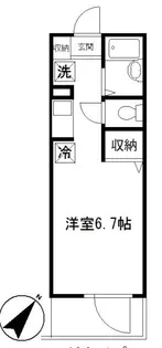 LYNX赤塚新町【2階】の間取り