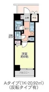 グランダジュール八丁堀【5階】の間取り