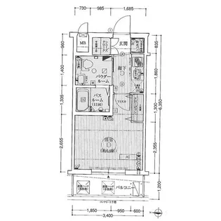 エステムコート新大阪VIIIレヴォリス【5階】の間取り