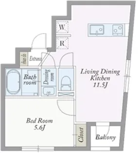 千葉県千葉市中央区新宿1【マンション】の間取り
