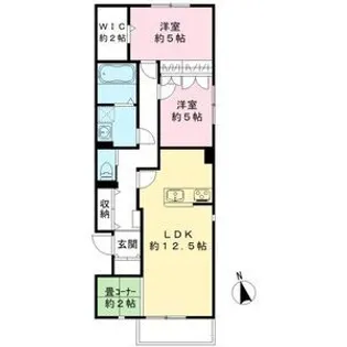 ユアメゾン速【2階】の間取り