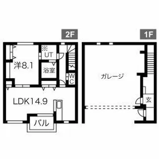 YKGarage湘南大和の間取り