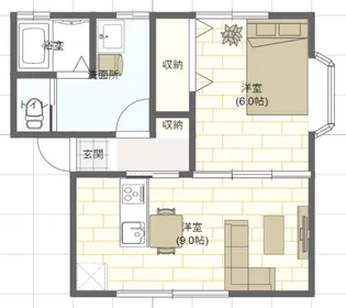 阪東ヒルズ【1階】の間取り