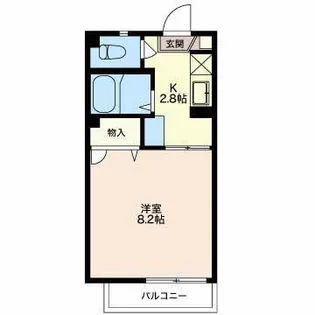 ウエストハイツ D棟【2階】の間取り