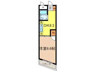 鴨下ビル【2階】の間取り