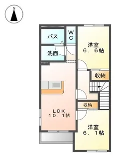 ウッドヒル【2階】の間取り