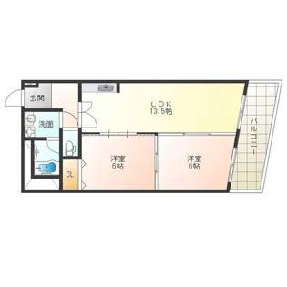 スターレジデンス南堀江【3階】の間取り