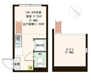 東京都豊島区南長崎6【アパート】の間取り