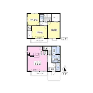 ルミエールB【1階】の間取り