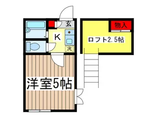 八景舎高円寺南A【1階】の間取り