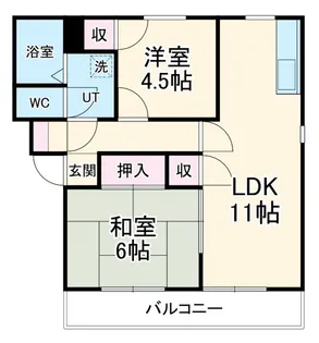 メゾンド・ヤマイチ【1階】の間取り