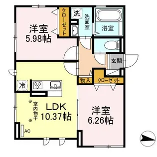アレッサ【2階】の間取り