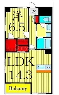 ウィルテラス船堀【3階】の間取り