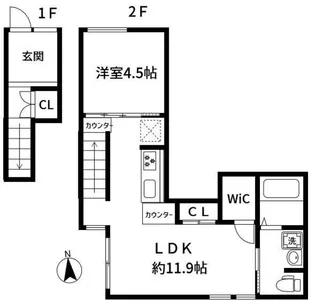 ダ・ボンベッキオ【2階】の間取り