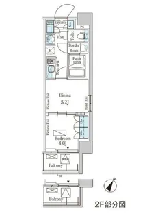 パークアクシス横濱大通り公園【4階】の間取り