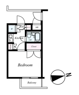 メインステージ大森海岸【10階】の間取り