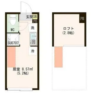 レジデンス・イン初台【1階】の間取り