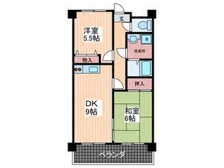 広島県広島市西区大宮2【マンション】の間取り