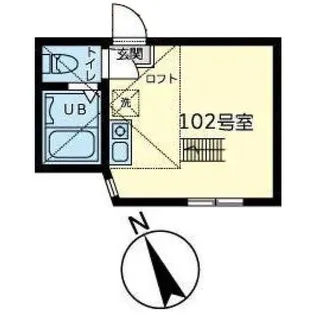 ユナイト星川クロックムッシュ【1階】の間取り