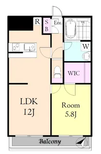 アーバン本木・タナカ【1階】の間取り