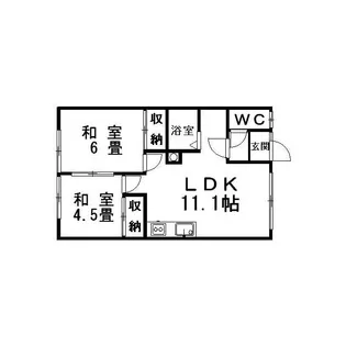 鵜沼マンション【1階】の間取り