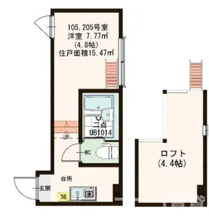 フィオーレ梅島【2階】の間取り